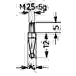 Messeinsatz HM Kugel Abb.18/ 4,0mm Käfer