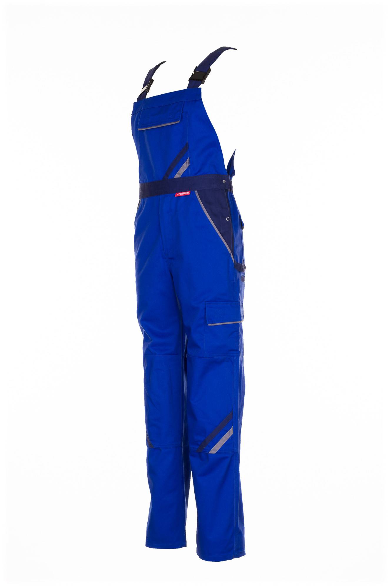 Planam Highline Latzhose kornblumenblau/marine/zink 58 2330058