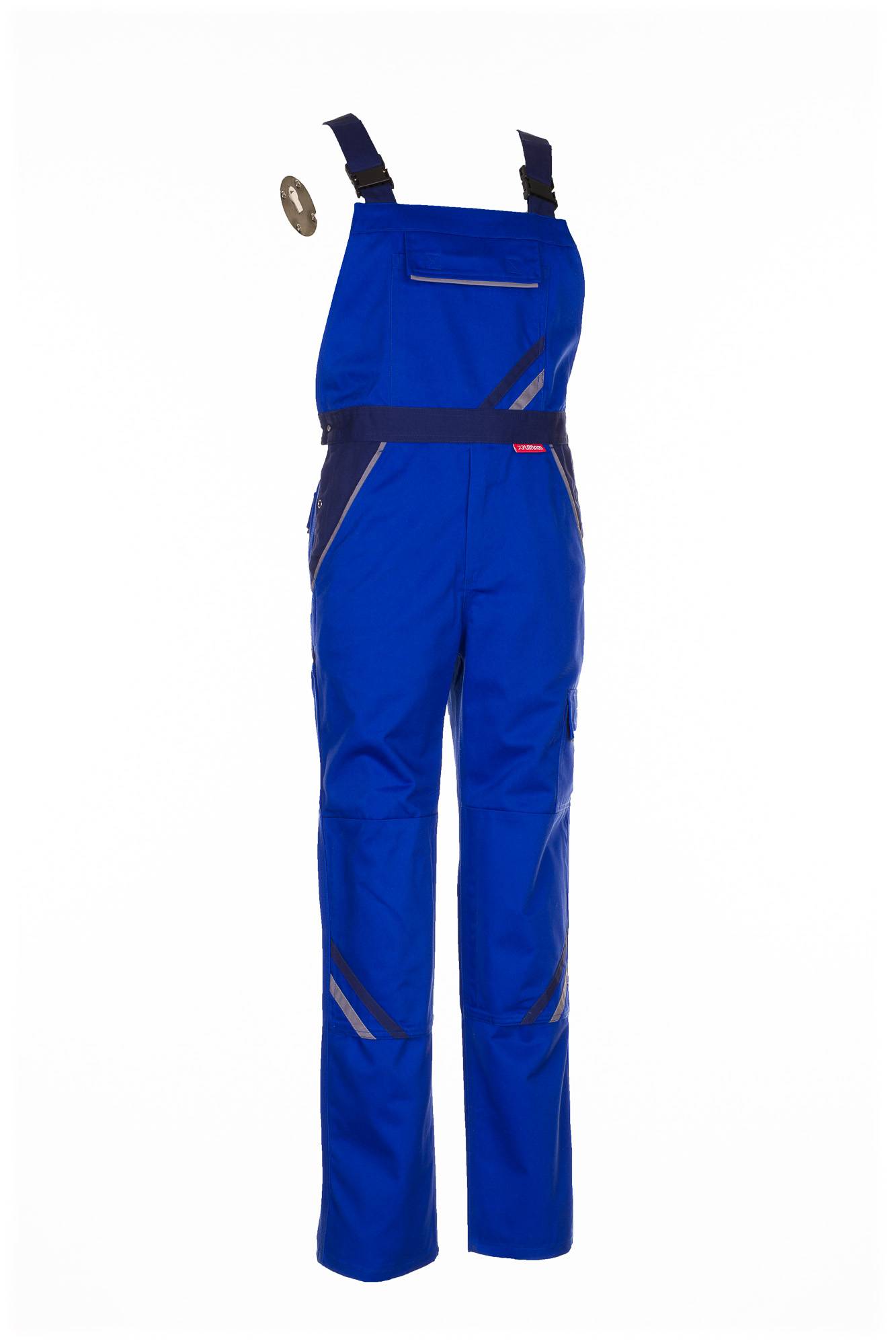 Planam Highline Latzhose kornblumenblau/marine/zink 58 2330058