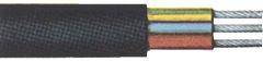 Gummischlauchleit.H05RR-F3x1,5mm2,schwarz, 50m