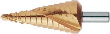 Stufenbohrer Universal HSS spiralgenutet TiN 4-20mm FORMAT