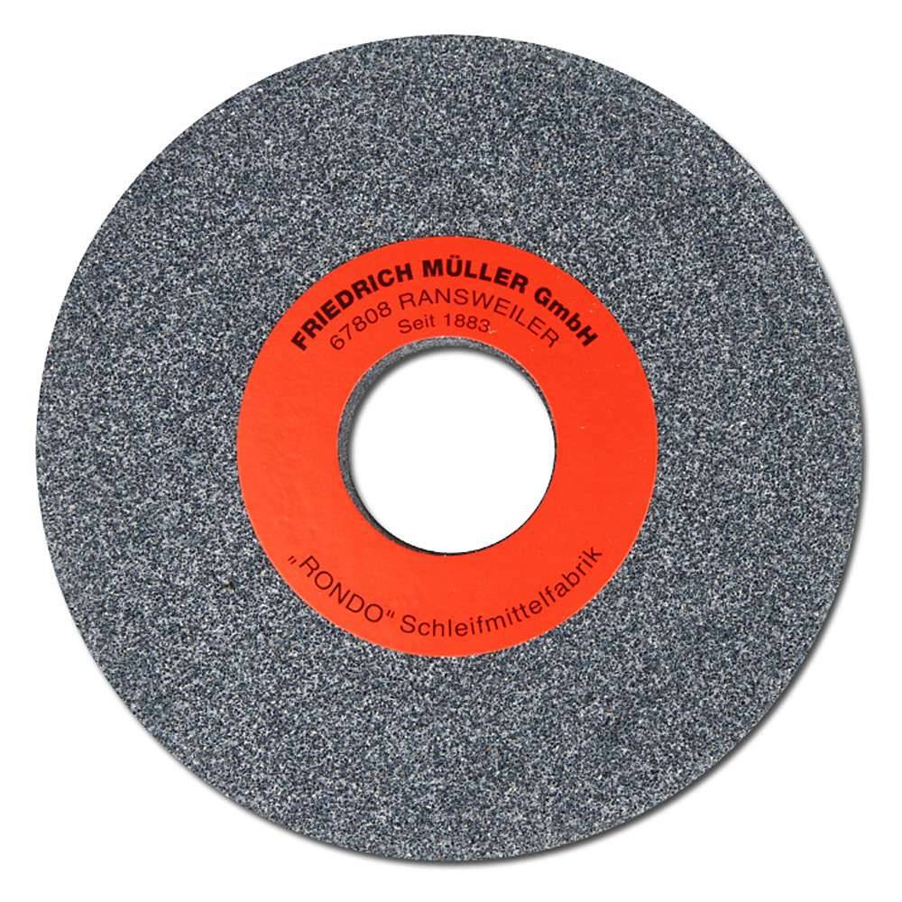 Schleifscheibe, Härte M - Normalkorund, Körnung 60 - MÜLLER - Abmessung 200x25x51 mm - einfache Schleifarbeiten, Schruppen von Eisen & Stahl