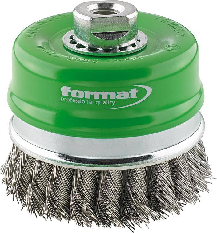 Pinselbürste rostfrei M14gezopft 80x0,5mm FORMAT