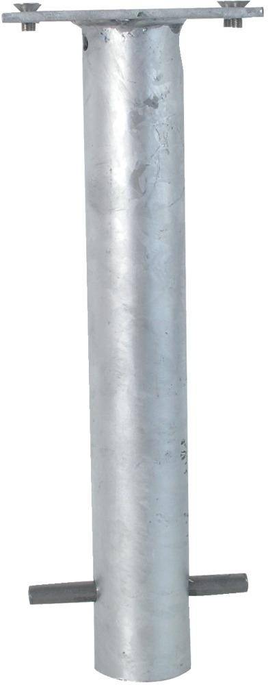 Bodenhülse für umlegbare Parkplatzsperre zum Einbetonieren