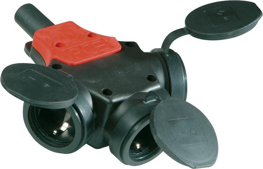 3-Wege Kupplung IP 44 Gummi + Deckel