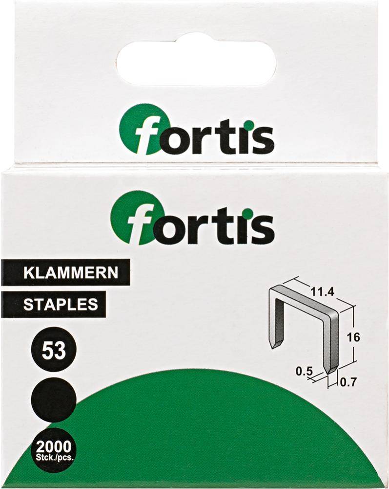 Feindrahtklammer 16 mm a 2000Stk. FORTIS