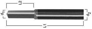Gewindebohrer-Ausdreher VHM Z3 M5 FORMAT