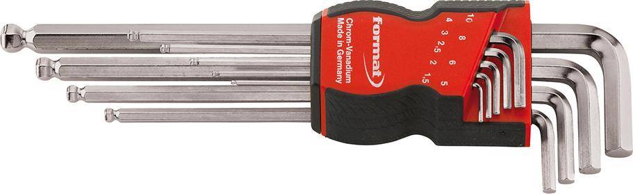 Winkelschraubendreher- Satz mit Kugelkopf 1,5-10x mm FORMAT