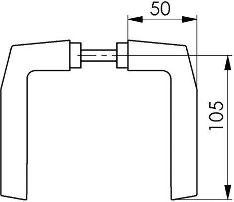 Türdr.-Lochteil 418L, F1,VK8,TS 30-50,kant.Form