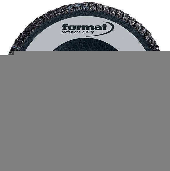 Schleifmopteller 6 Grad gewölbt 180mm K40 FORMAT