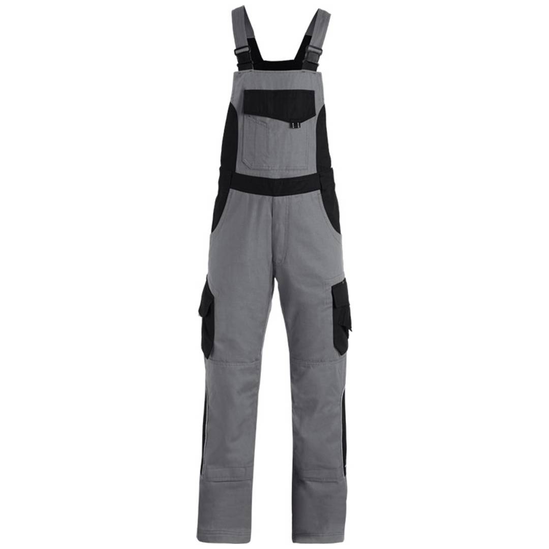 FHB Latzhose Herren Twill Eckhard 130630 106 grau/schwarz
