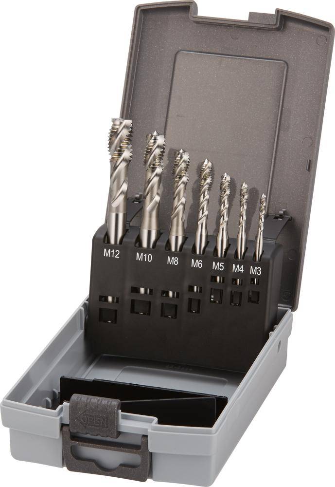 Maschinengewindebohrer- Set HSSE Typ GL/GS 40GradM3-M12 FORTIS
