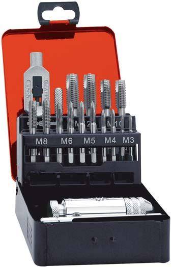 Einschnittgewindebohrer- Set M3-M12 FORMAT