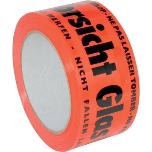 IKS Warnb.F24 leuchtora. Vorsicht Glas66mx50m