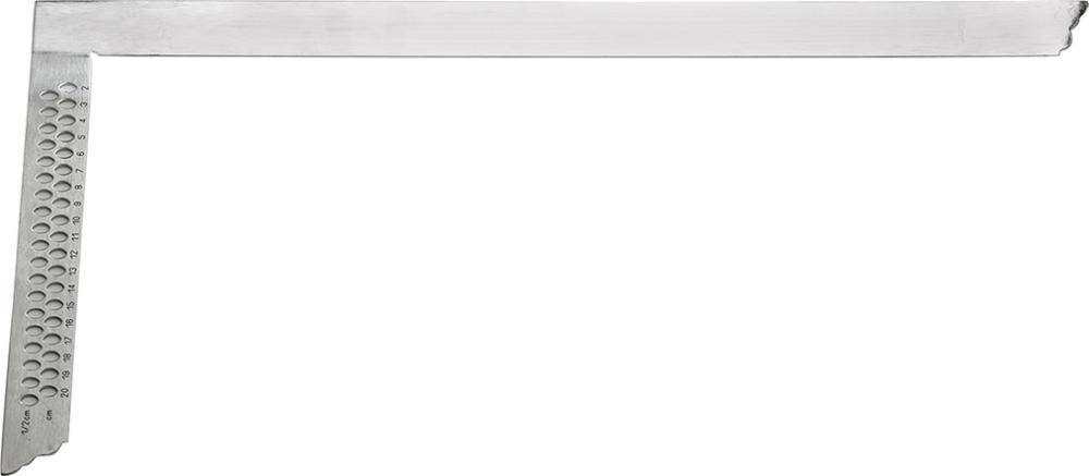 Zimmermannswinkel mit Anreißlöcher 600x280mm FORMAT