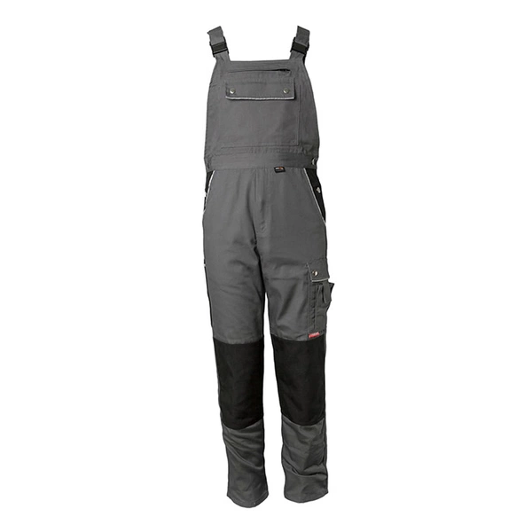 Arbeitslatzhose - Gr. 48 - grau - Norm EN 26330 - 65% PES - 35% CO - ca. 320 g/m² - atmungsaktiv - schmutz- und wasserabweisend - "Canvas 320" Arbeitslatzhose - Gr. 48 - grau - Norm EN 26330 - 65% PES - 35% CO - ca. 320 g/m² - atmungsaktiv - schmutz- und wasserabweisend - "Canvas 320"