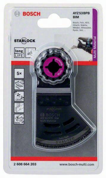 Tauchsägeblatt AYZ 53 BPB B.53mm Eintauch-T.40mm BIM 5er Pack Bosch
