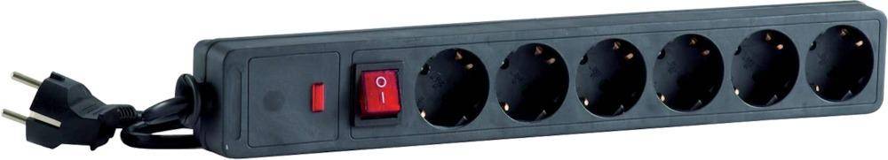 Steckdosenleiste IP20 1,4m 6-fach H05VV-F3G1,0