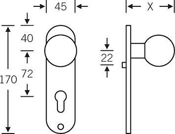 ZT-Knopfkurzschild,PZ, 0 19 1923,oval,Alu F1