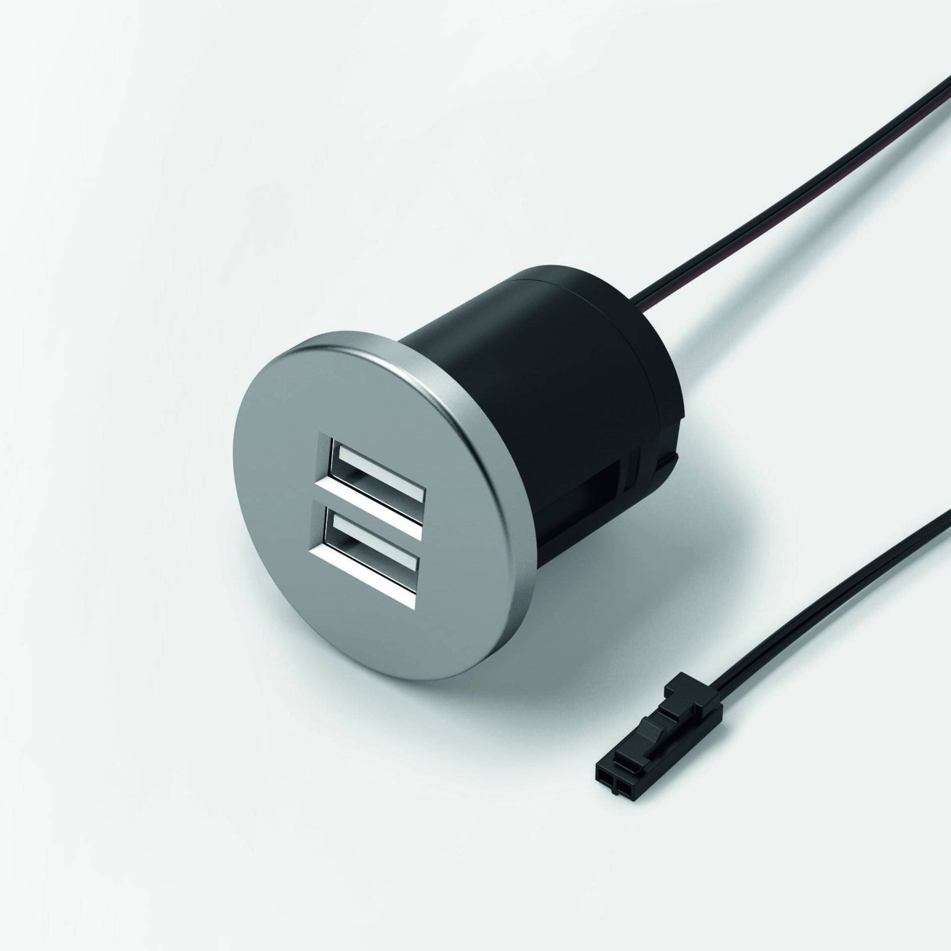 Halemeier USB Einbau-Doppelsteckdose