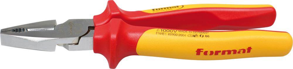 Kraft-Kombinationszange VDE mit 2-Komponenten-Griffen 200mm FORMAT