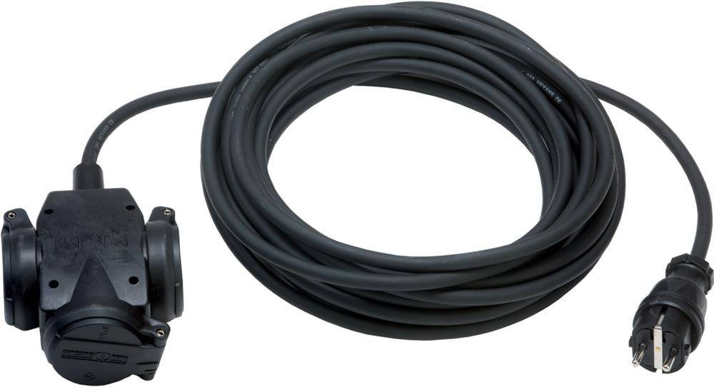 Dreifach-Verteiler IP44 10m H07RN-F3G1,5 - Artikel: 4038111007225