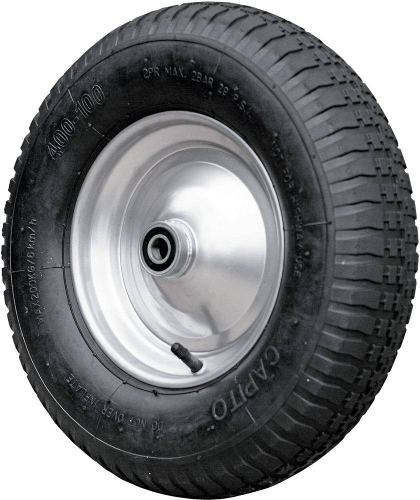 Luftrad 400/100 mit Kugelmit 17mm Schraubachse