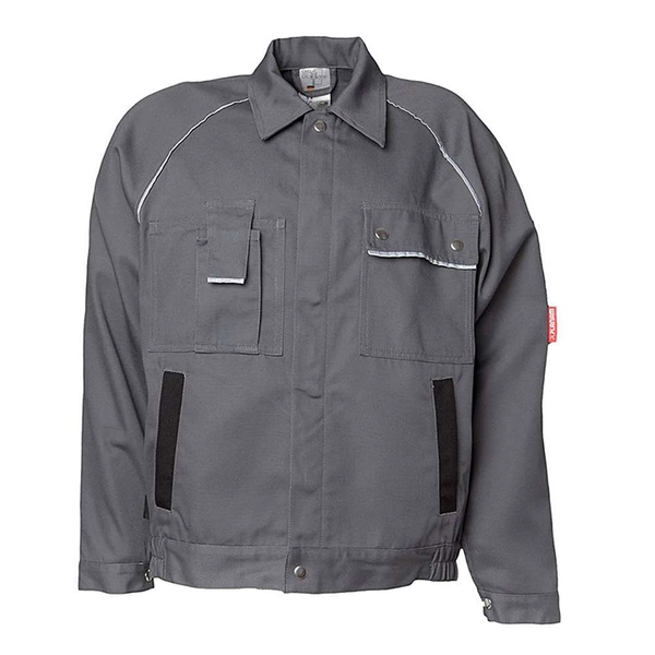 Bundjacke - Gr. 54 - grau - 320 g/m² - 65% Polyester - 35% Baumwolle - "Canvas 320" - schmutz- und wasserabweisend - atmungsaktiv - Planam Bundjacke - Gr. 54 - grau - 320 g/m² - 65% Polyester - 35% Baumwolle - "Canvas 320" - schmutz- und wasserabweisend - atmungsaktiv - Planam