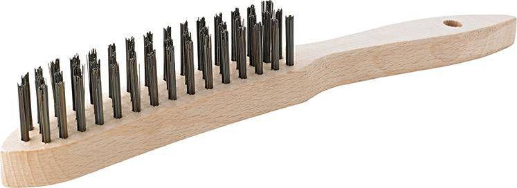 Handdrahtbürste Stahl glatt 3-reihig mm FORMAT