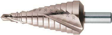 Stufenbohrer Universal HSS spiralgenutet 6-36mm FORMAT