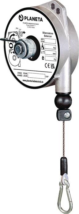 Federzug TCN 9311 Trgf.0,4-1kg Edelstahl-Drahtseil Seillänge 1,6m