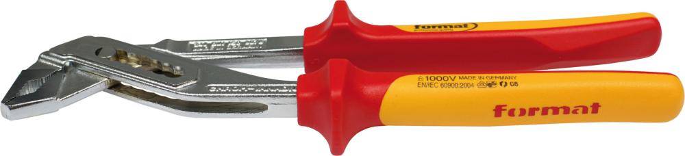 Wasserpumpenzange mit durchgestecktem Gewerbe, Mehrkomponenten-Griffen VDE 240mm