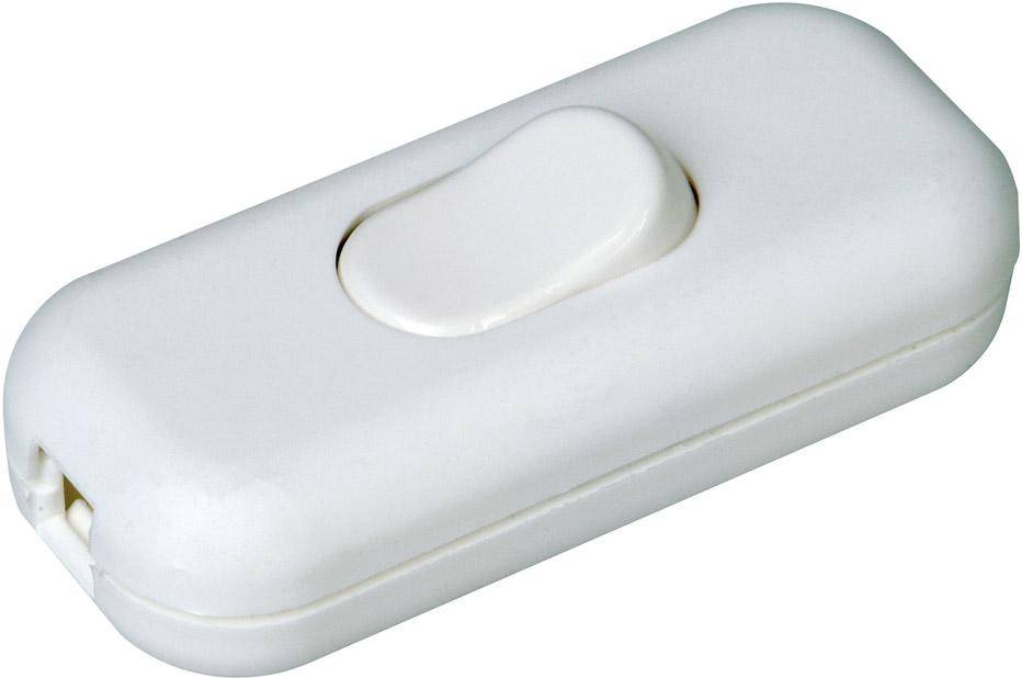 Schnurzwischenschalter 2A250V, weiss SB