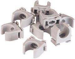 Klemmschelle EN25, grau anreihbar, 10 Stk./Btl.
