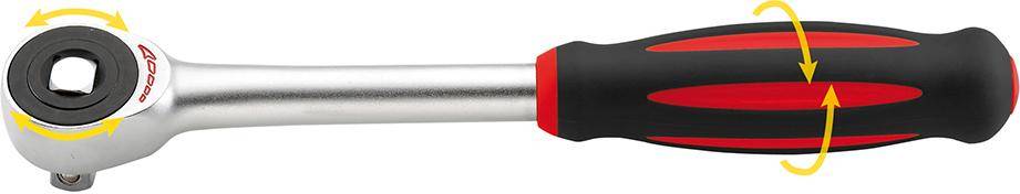 Durchsteck-Knarre mit Drehgriff 1/2" 60Zähne 292mm FORMAT