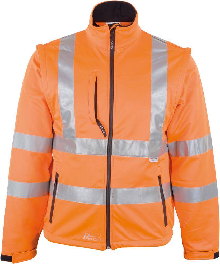 Warnjacke,Softshell, Gr. 2XL, leuchtorange - Artikel: 4029201132163