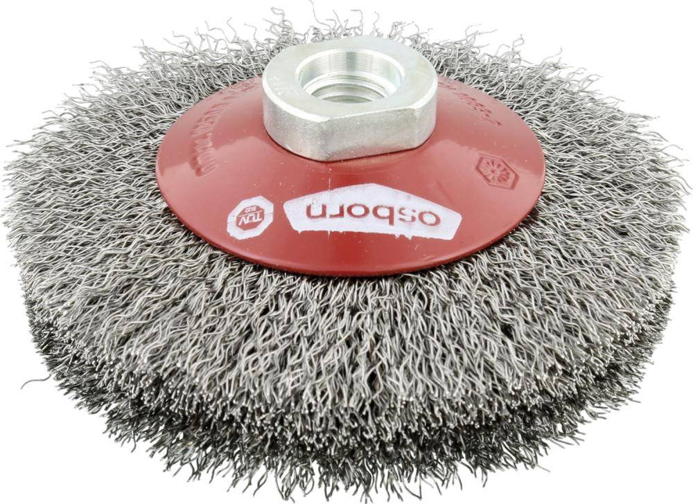 Kegelbürste Stahld. M14 100x20mm gewellt Osborn