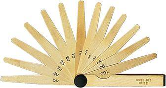 Präzisions-Fühlerlehre 20 Blatt 0,05-1mm Messing FORMAT