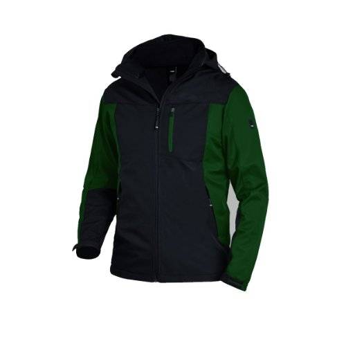 FHB JANNIK Softshelljacke grün-schwarz Gr. 2XL