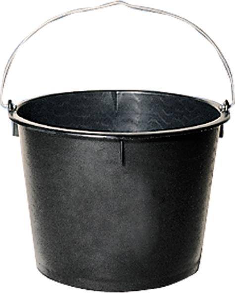 Baueimer Polyeth.-Regen. hohe Form, schwarz 10 l