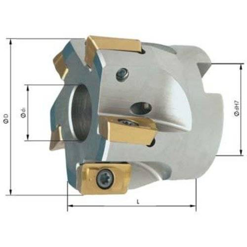 IHTec Eckmesserkopf 90 ° ohne Innenkühlung D 63 mm Z 6 für APKT16