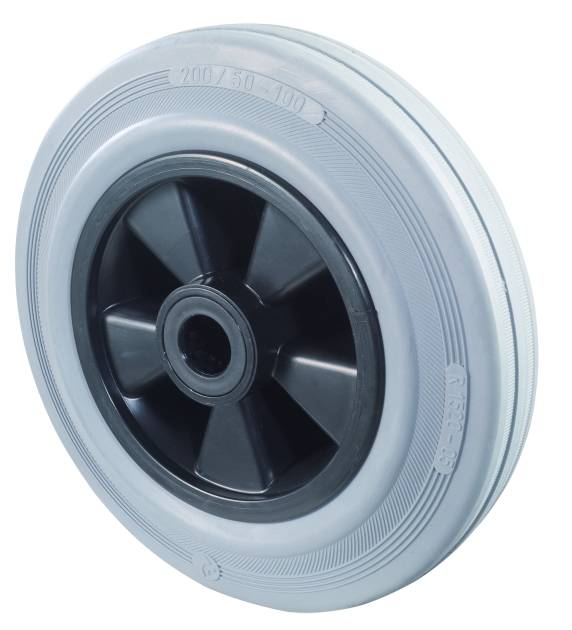BS-R OB-Rad,Rad Ø 200, B46, grau,Achs Ø 20, 205kg