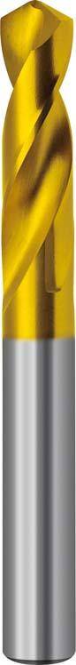 Kurzbohrer DIN6539 VHM TiN Typ N Zylinderschaft 1,40mm FORMAT