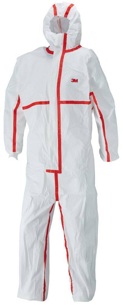 Schutzanzug 4565, weiß/rot Typ 4/5/6 Gr.4XL