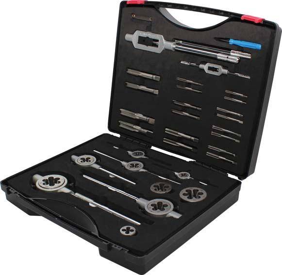 Handgewindebohrer-Set DIN352 HSS UNF1/4-1." FORMAT