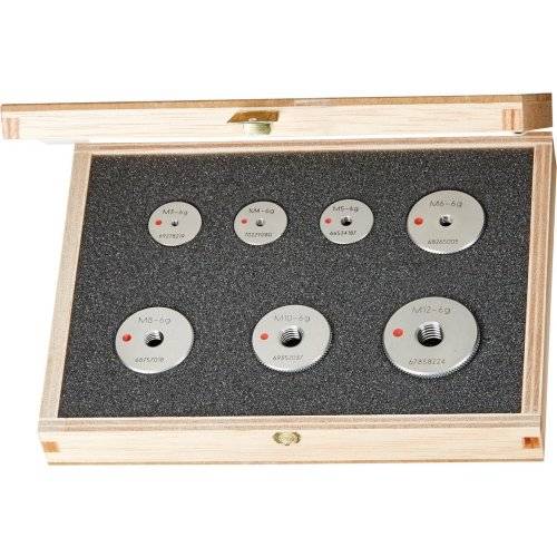 IHTec Gewindeauschusslehrring M3 - M12 im Holzkasten