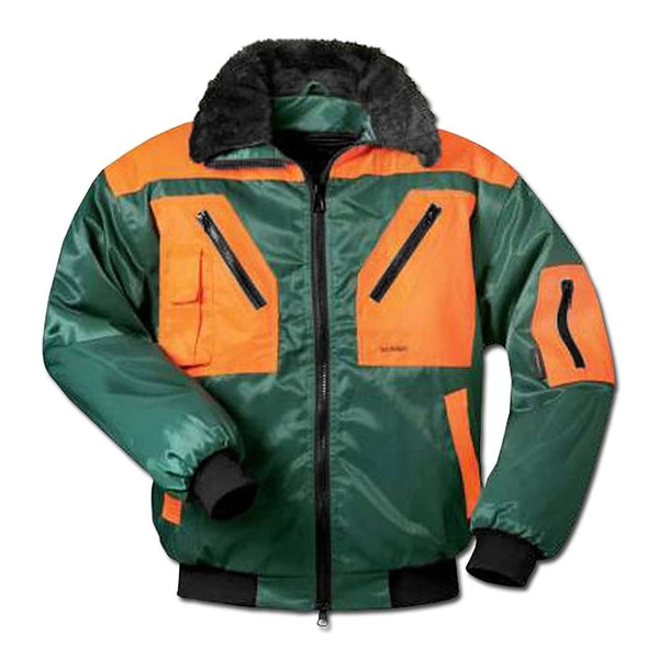Pilotenjacke "Rotdorn" - Gr. XXL (62/64) - grün-orange Pilotenjacke "Rotdorn" - Gr. XXL (62/64) - grün-orange