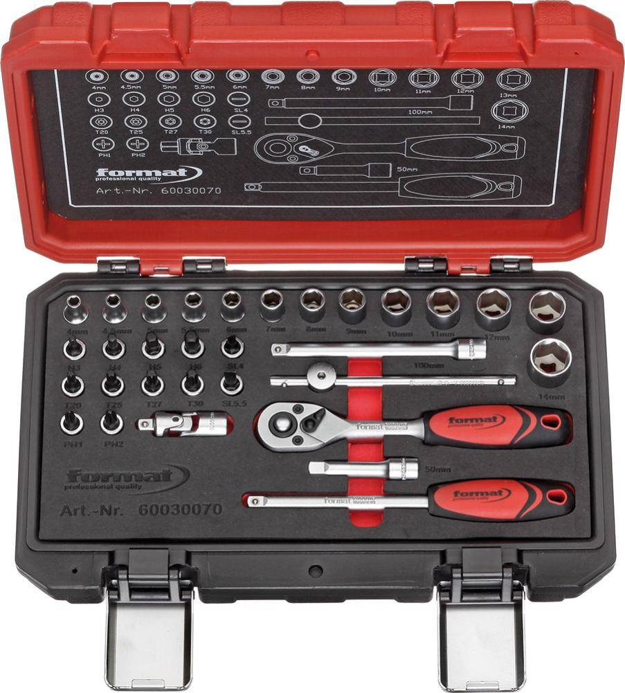 Steckschlüssel-Satz 1/4" 31-teilig FORMAT