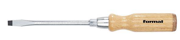 Schraubendreher mit Holzheft Schlitz 4,5x0,8x90mm FORMAT