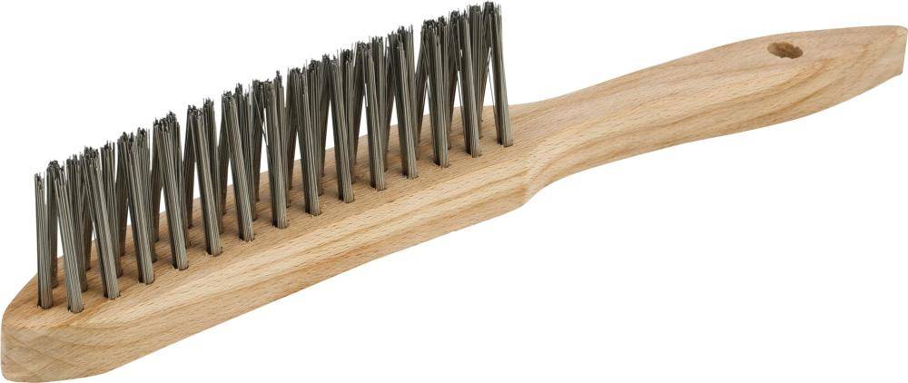 Kehlnahtbürste 3-rhg. rostfrei